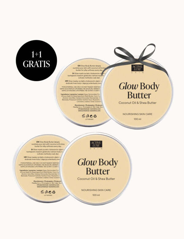 1+1 GRATIS: Glow Body Butter maslo za telo